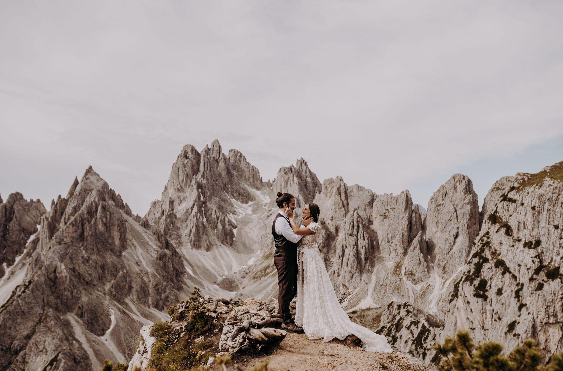 Wedding dolomites: High altitude wedding dolomite